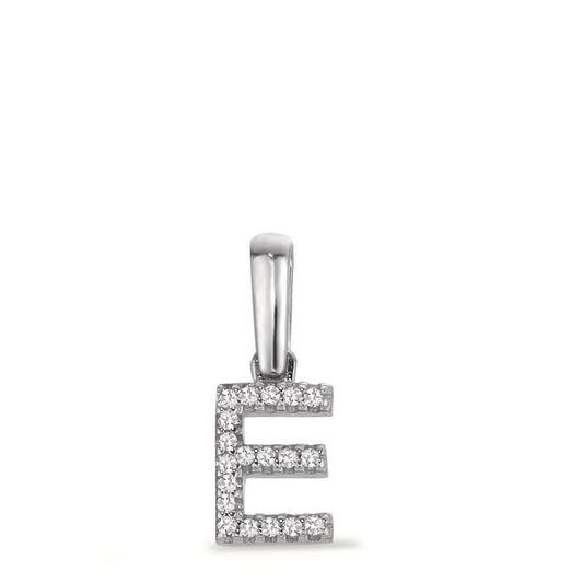 Hanger 585/14 krt witgoud Diamant 0.028 ct, w-si