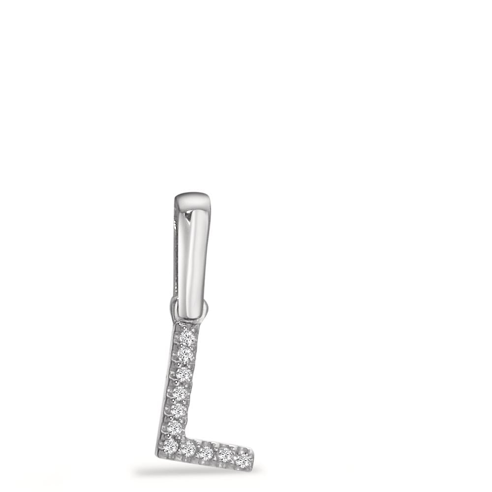 Hanger 585/14K witgoud Diamant 0.016 ct, w-si