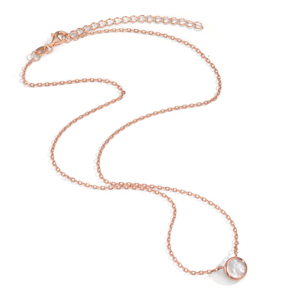 Collier Zilver Rosé Verguld Parelmoer 40-45 cm Ø8 mm