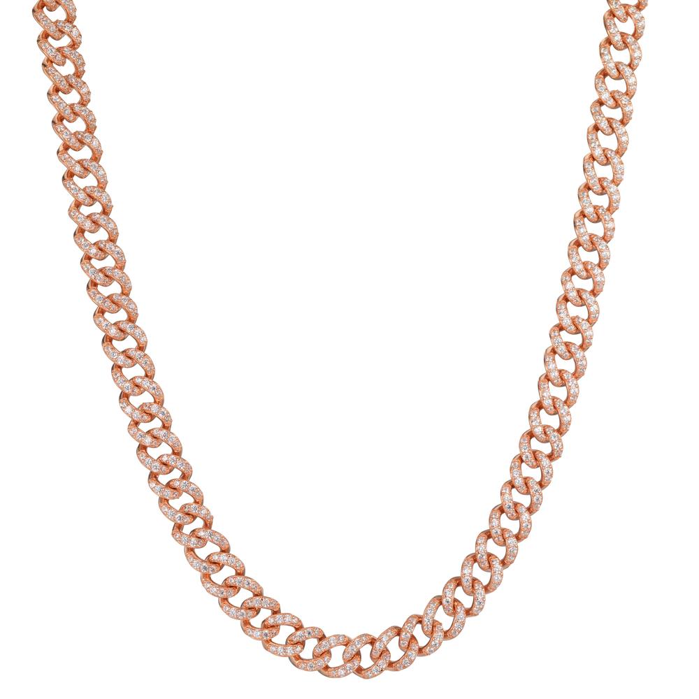 Collier Zilver Zirkonia Verguld 37-45 cm