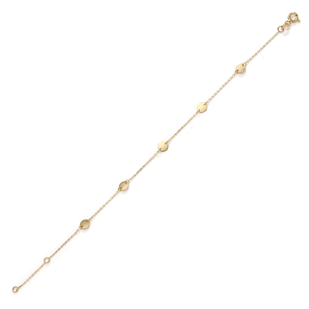 Armband 585/14 krt geel goud 17-19 cm Ø5 mm