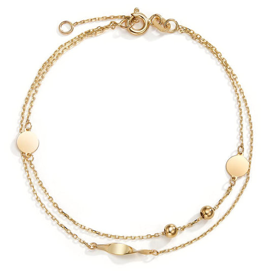 Armband 585/14 krt geel goud 16-18 cm