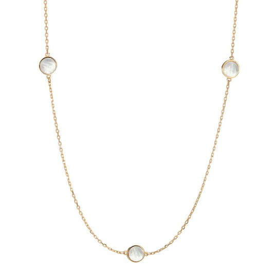 Collier 585/14K geel goud Parelmoer 42-45 cm Ø6 mm