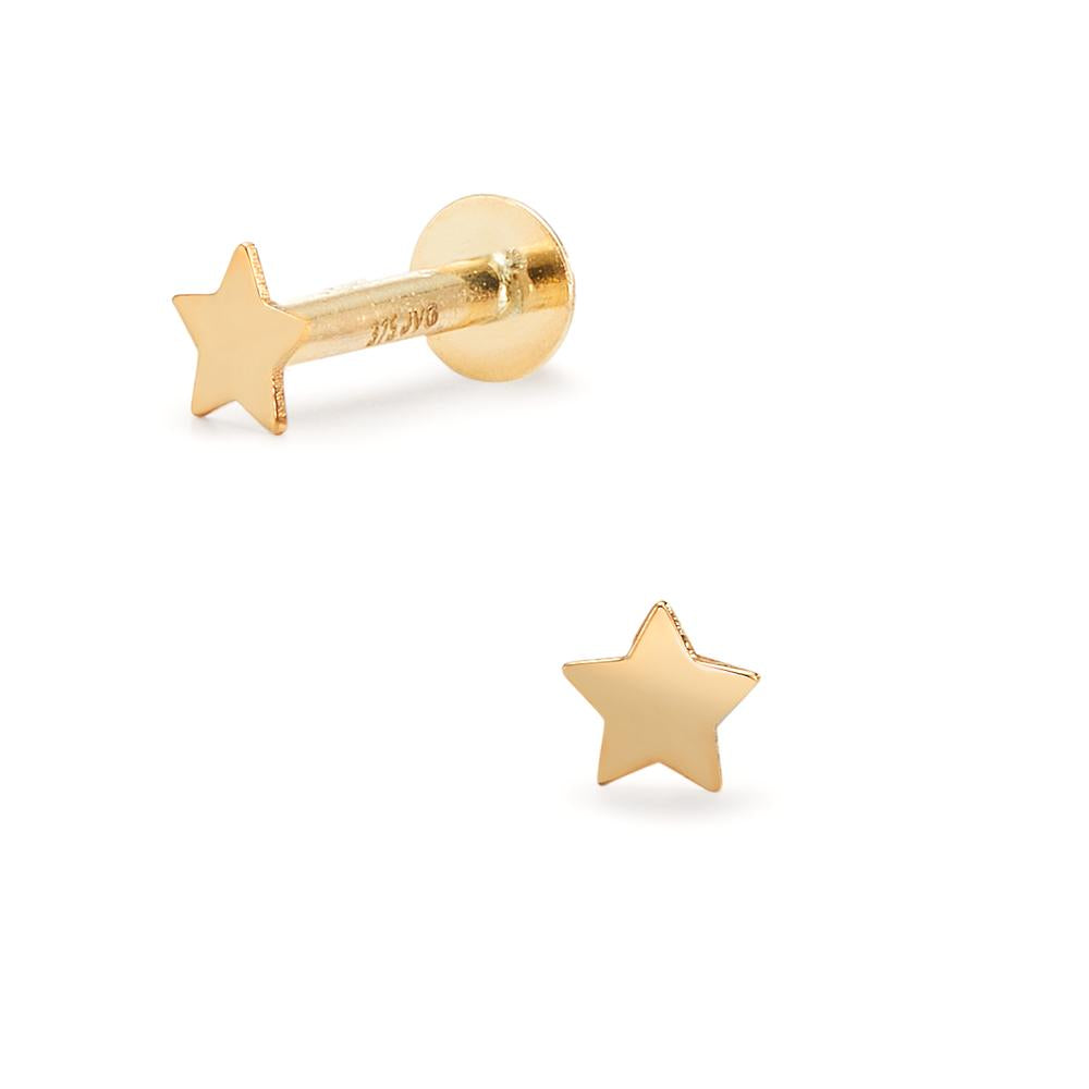 Piercing 375/9 krt geel goud Ster Ø3.5 mm