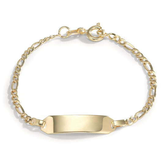 Graveer armband 585/14K geel goud 14 cm