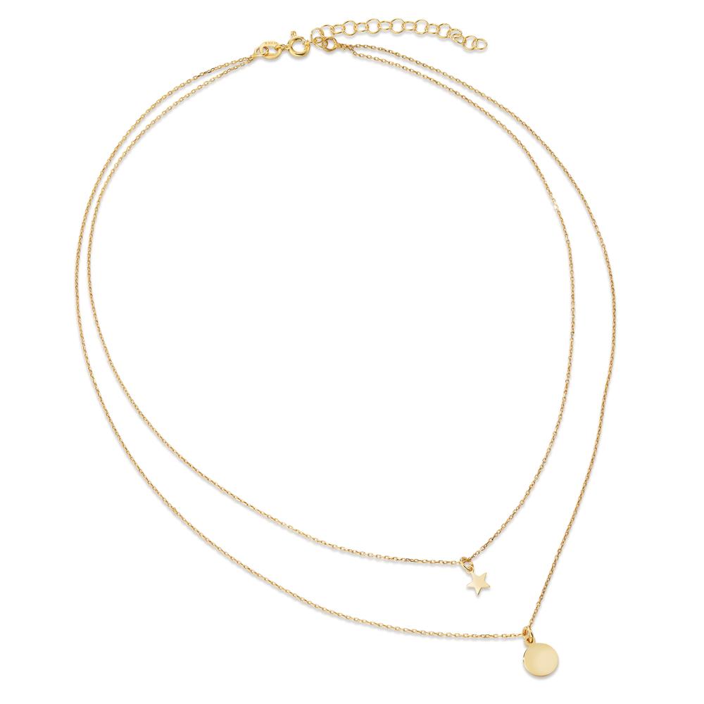 Collier Zilver Verguld Ster 38-42 cm