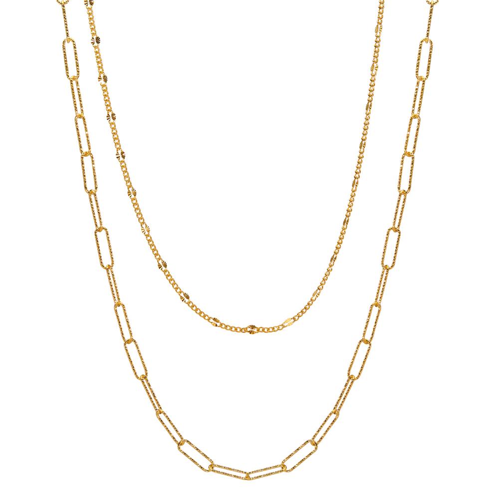 Collier Zilver Geel Verguld 39-43 cm