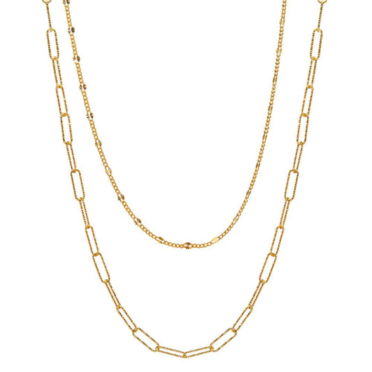 Collier Zilver Geel Verguld 39-43 cm