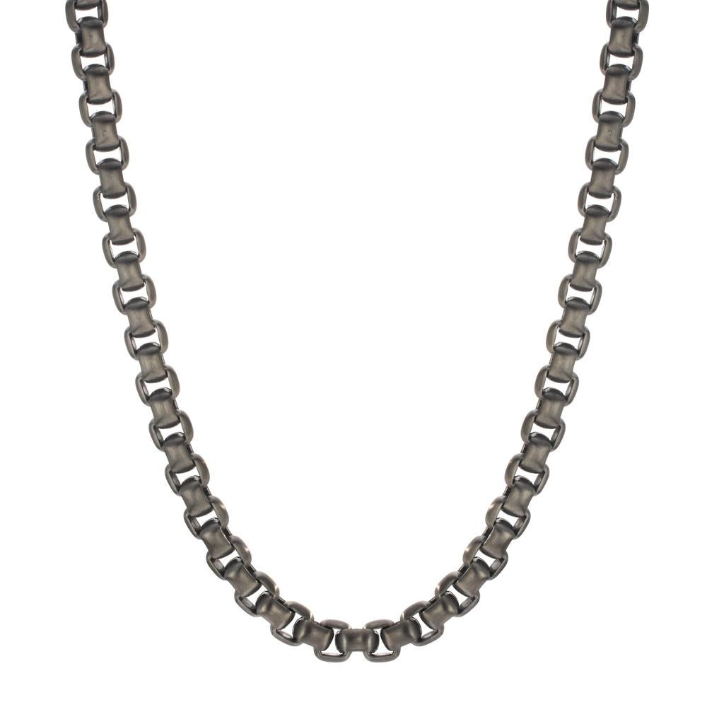 Collier Roestvrijstaal Grijs IP-gecoat 50 cm