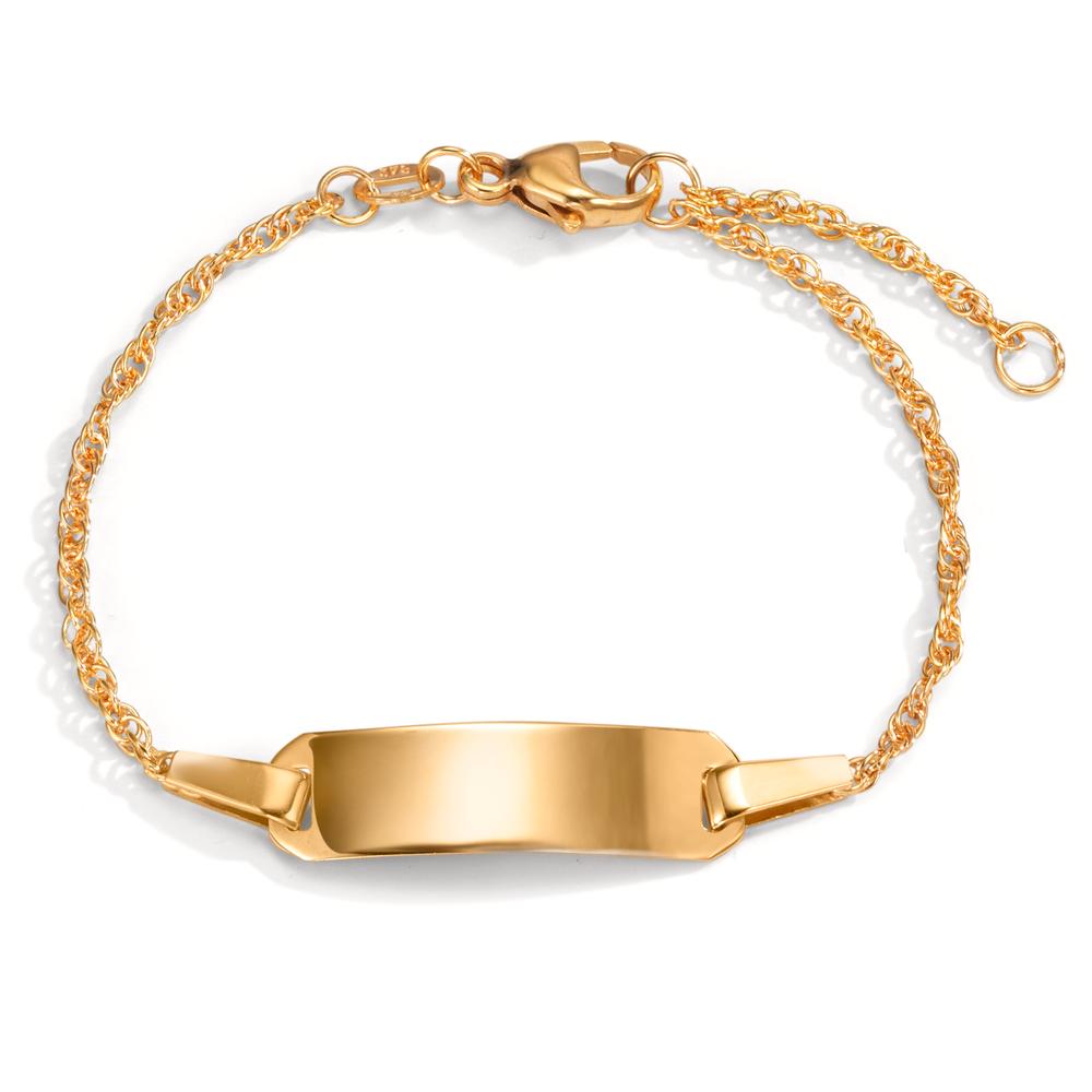 Graveer armband 375/9 krt geel goud 12-14 cm