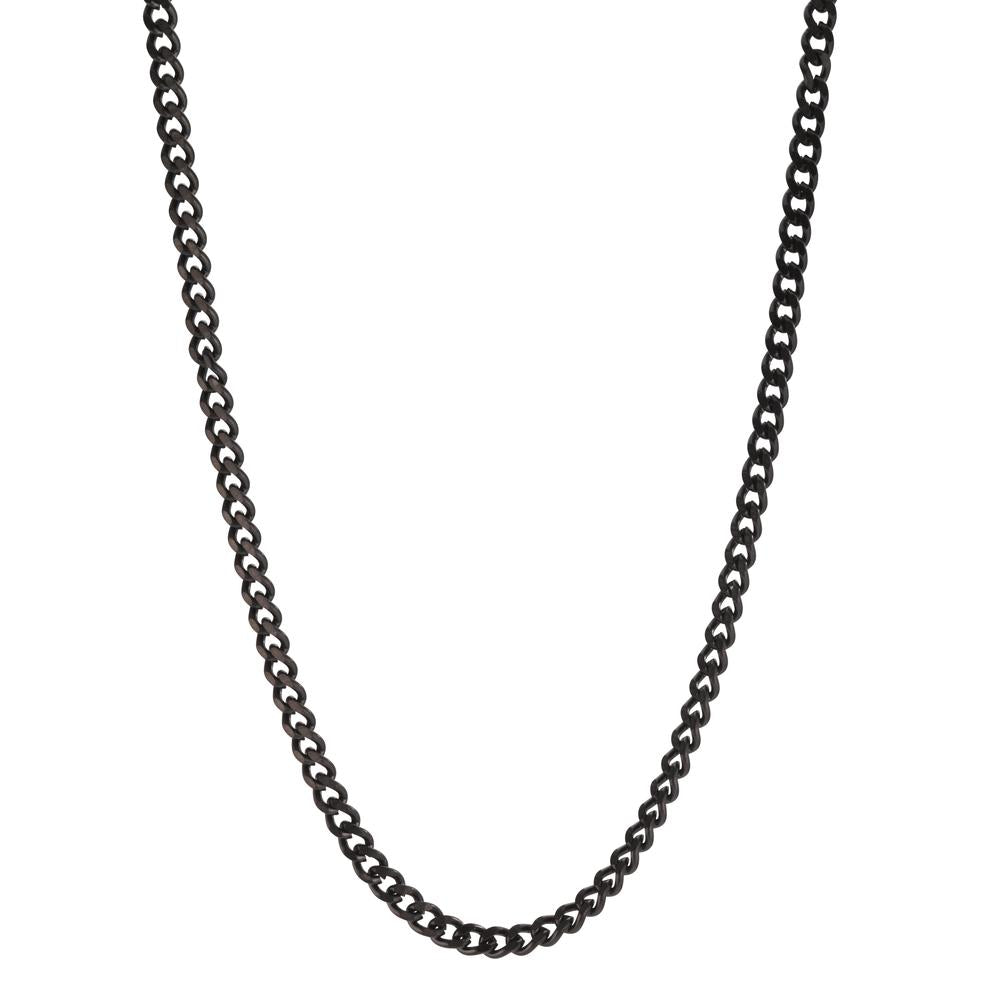 Collier Roestvrijstaal Zwart IP-gecoat 50 cm