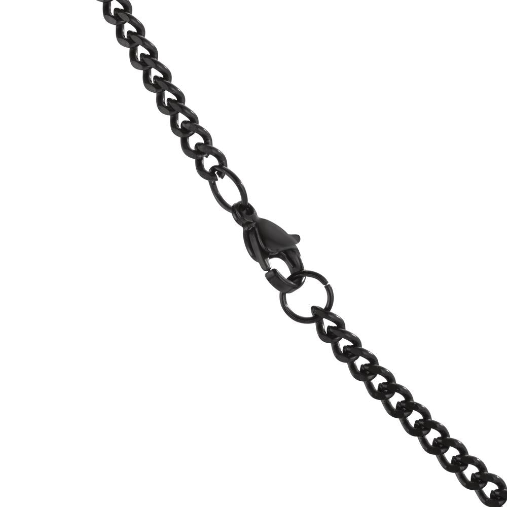 Collier Roestvrijstaal Zwart IP-gecoat 50 cm