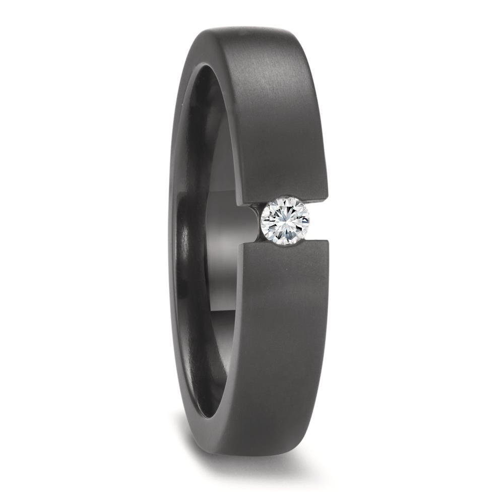 Partnerring Zirkonium Diamant 0.08 ct, w-si