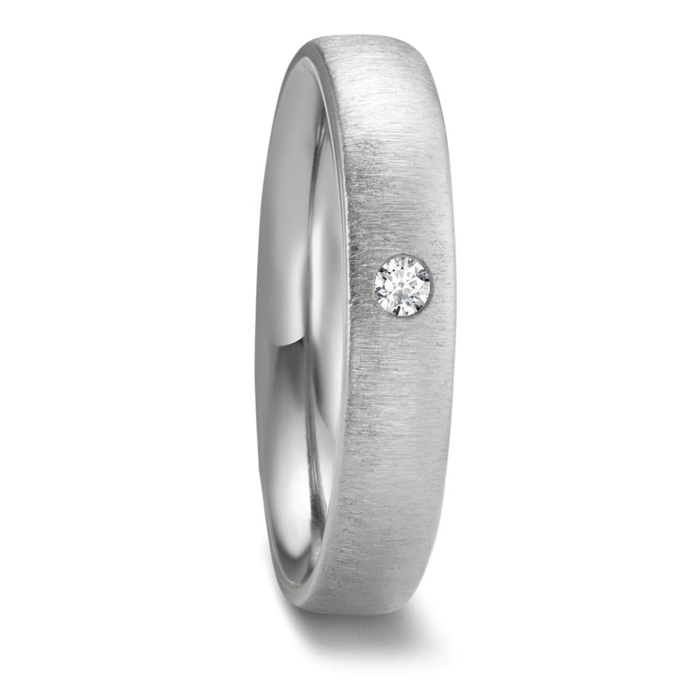 Partnerring Zirkonium Diamant 0.03 ct, w-si