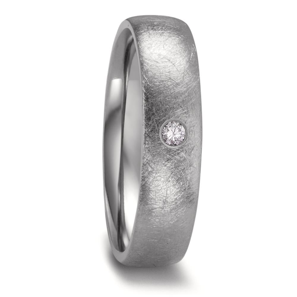 Partnerring Zirkonium Diamant 0.03 ct, w-si