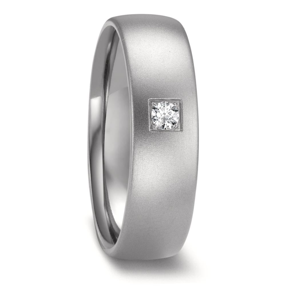 Partnerring Zirkonium Diamant 0.05 ct, w-si