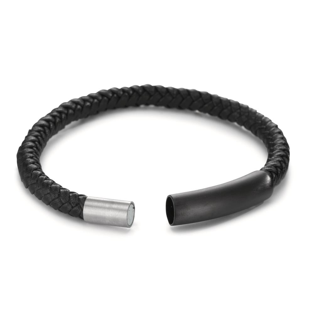 Armband Roestvrijstaal Zwart IP-gecoat 19.5 cm Ø6.5 mm