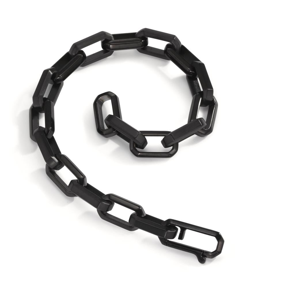 Armband Roestvrijstaal Zwart IP-gecoat 22 cm