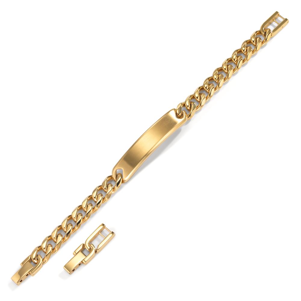 Graveer armband Roestvrijstaal Geel IP-gecoat 20.5-22 cm