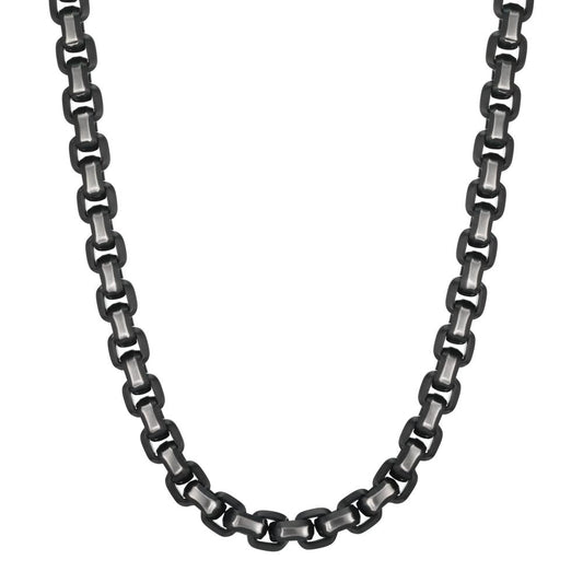 Collier Roestvrijstaal Zwart IP-gecoat 60 cm