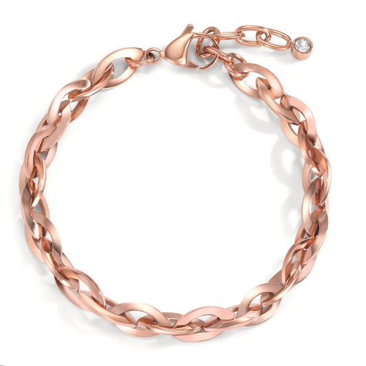 Armband Roestvrijstaal Rosé IP-gecoat 18.5-21.5 cm