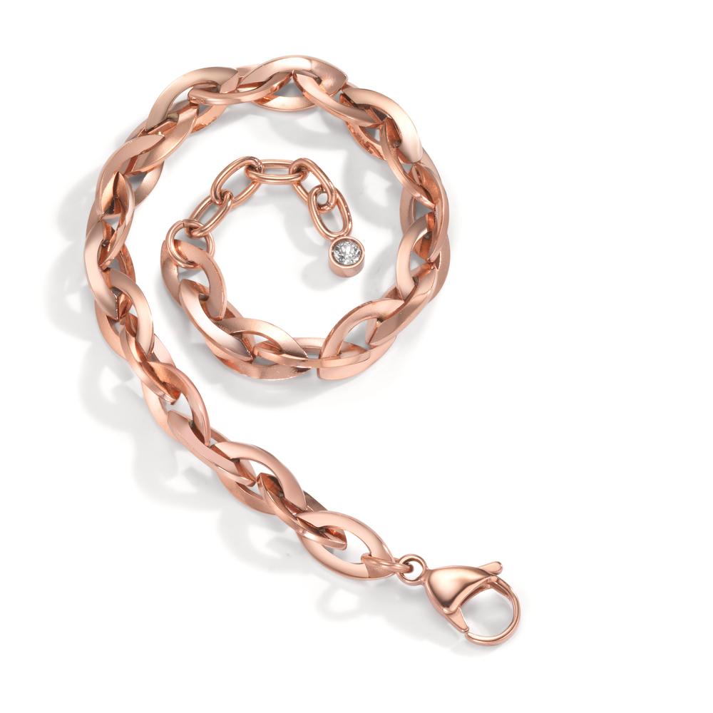 Armband Roestvrijstaal Rosé IP-gecoat 18.5-21.5 cm