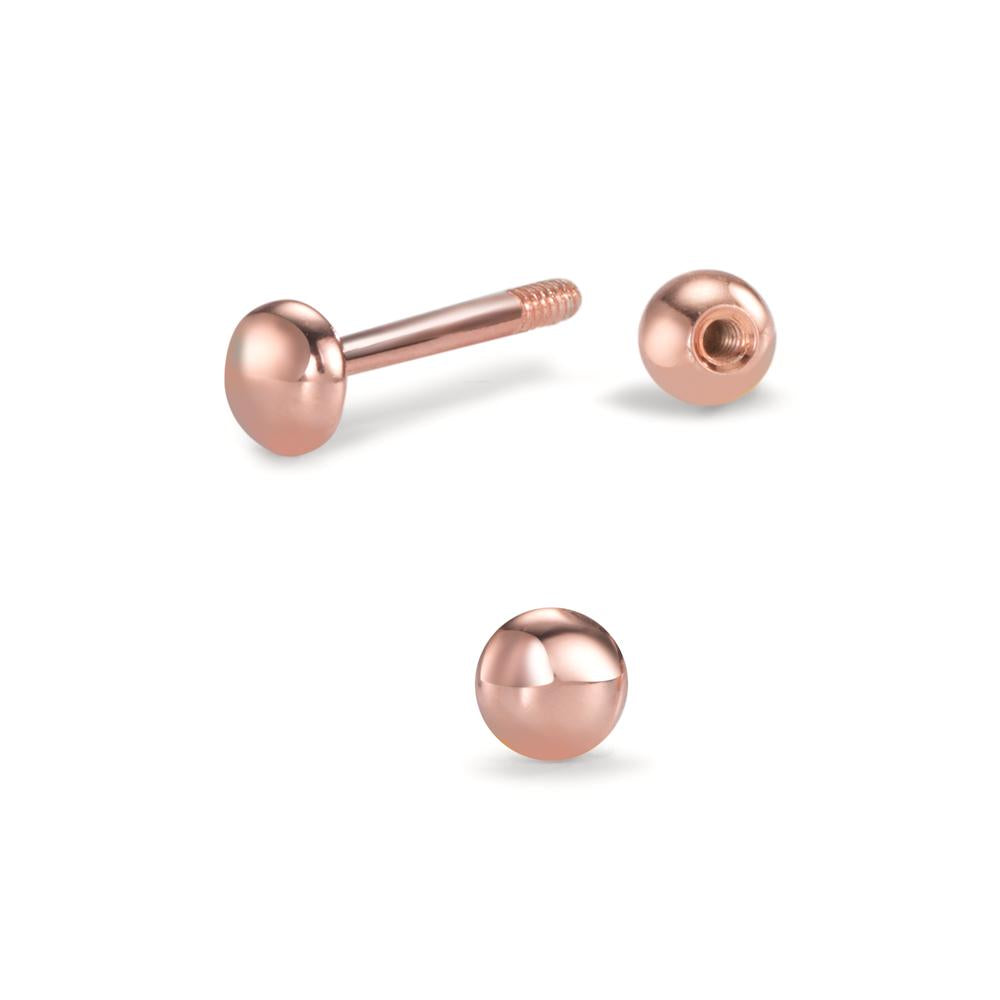 Piercing Zilver Rosé Verguld Ø3 mm