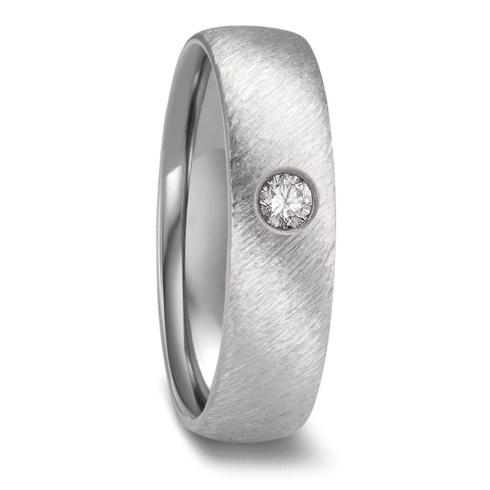 Partnerring Zirkonium Diamant 0.05 ct, w-si