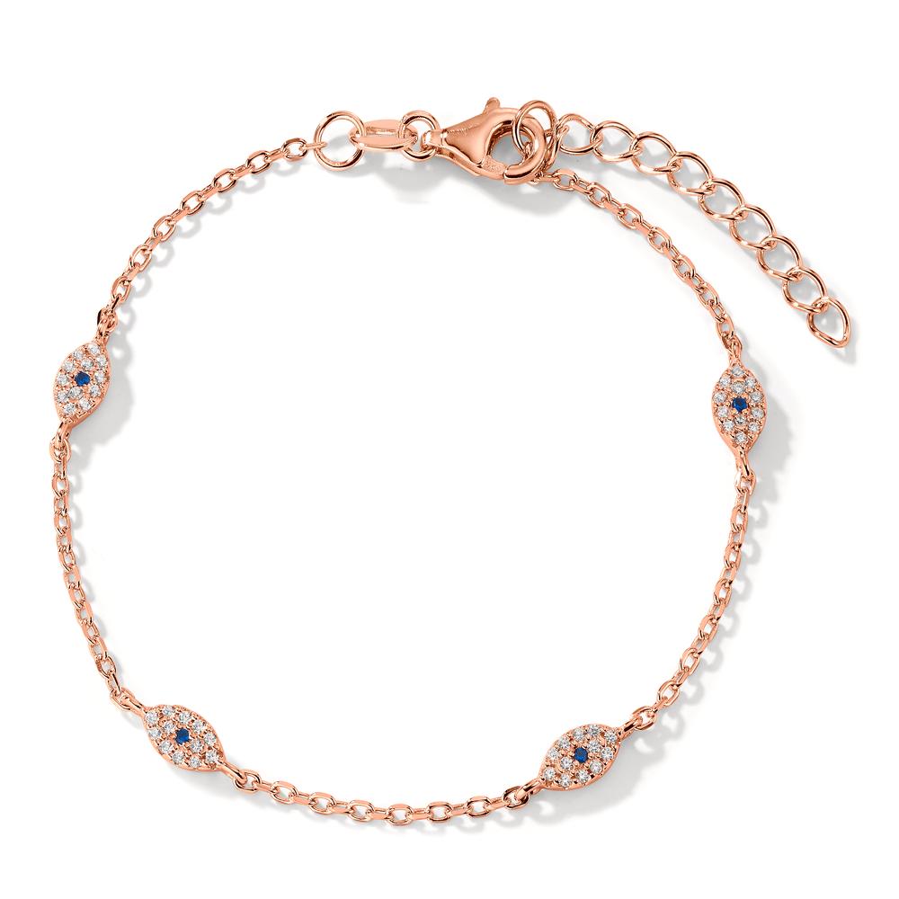 Armband Zilver Zirkonia Rosé Verguld 16-19 cm