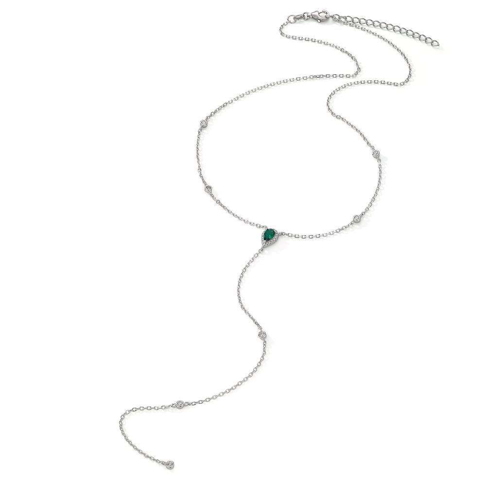 Collier Zilver Zirkonia Gerhodineerd 40-45 cm