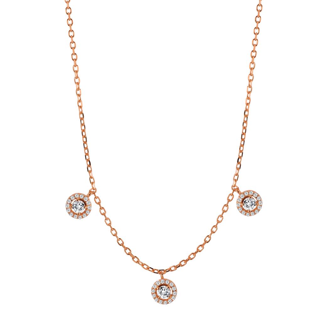 Collier Zilver Rosé Verguld 37-42 cm