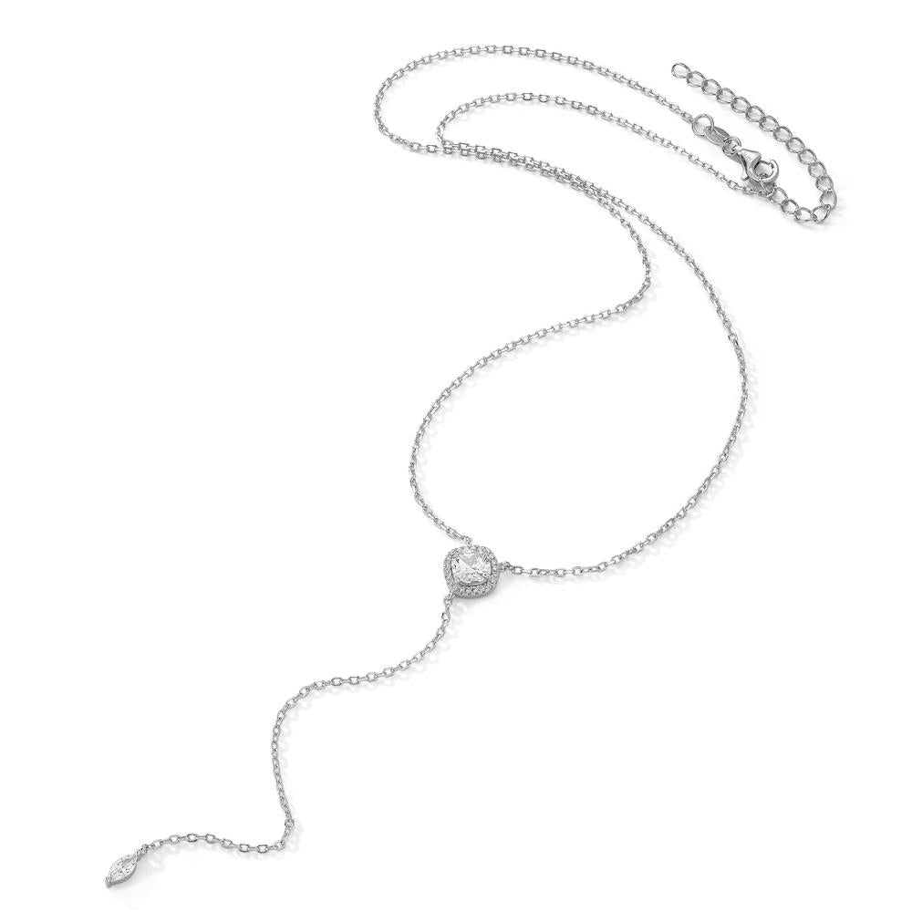 Collier Zilver Zirkonia Gerhodineerd 40-45 cm