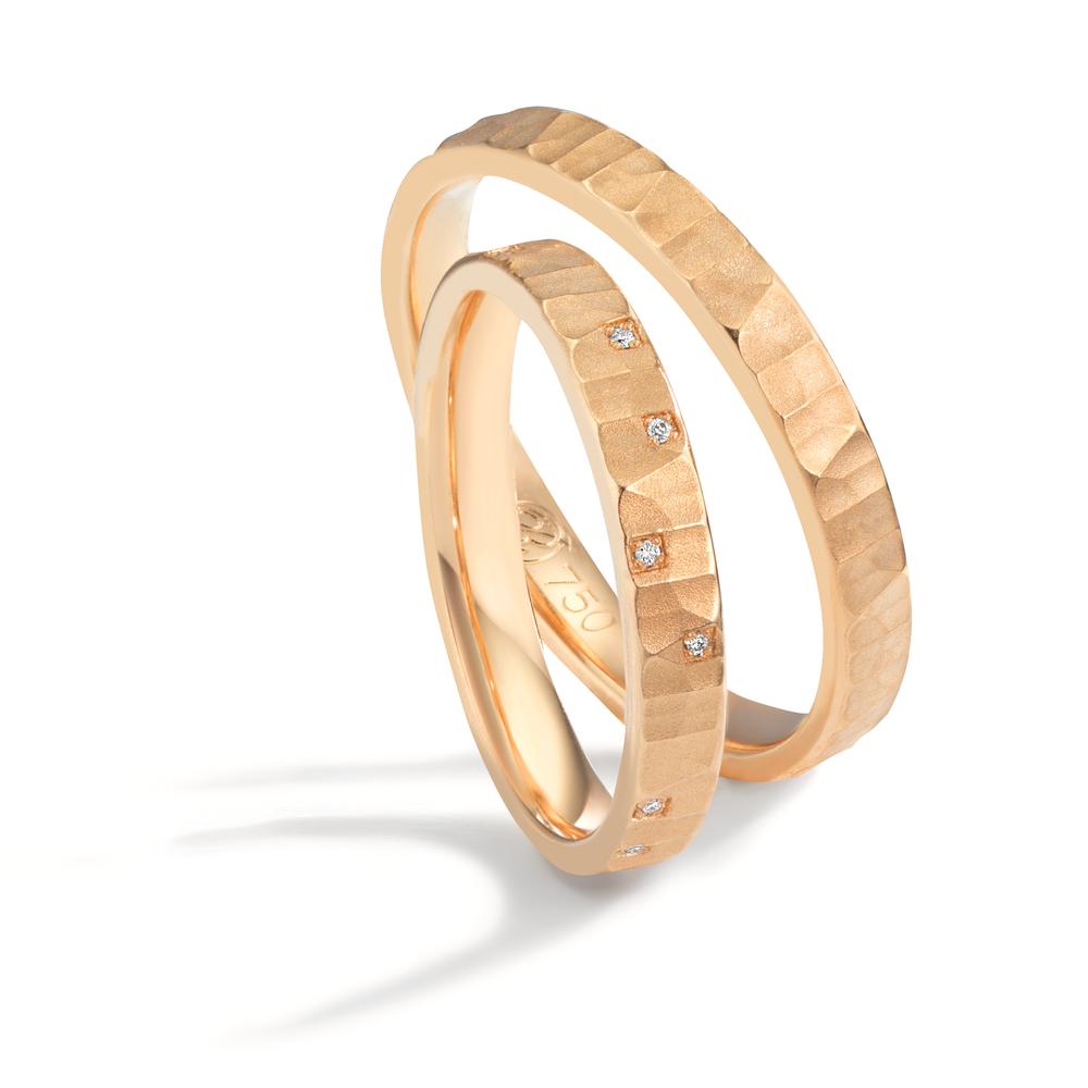 Partnerring 750/18K roségoud