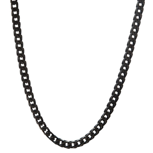 Collier Roestvrijstaal Zwart IP-gecoat 50 cm