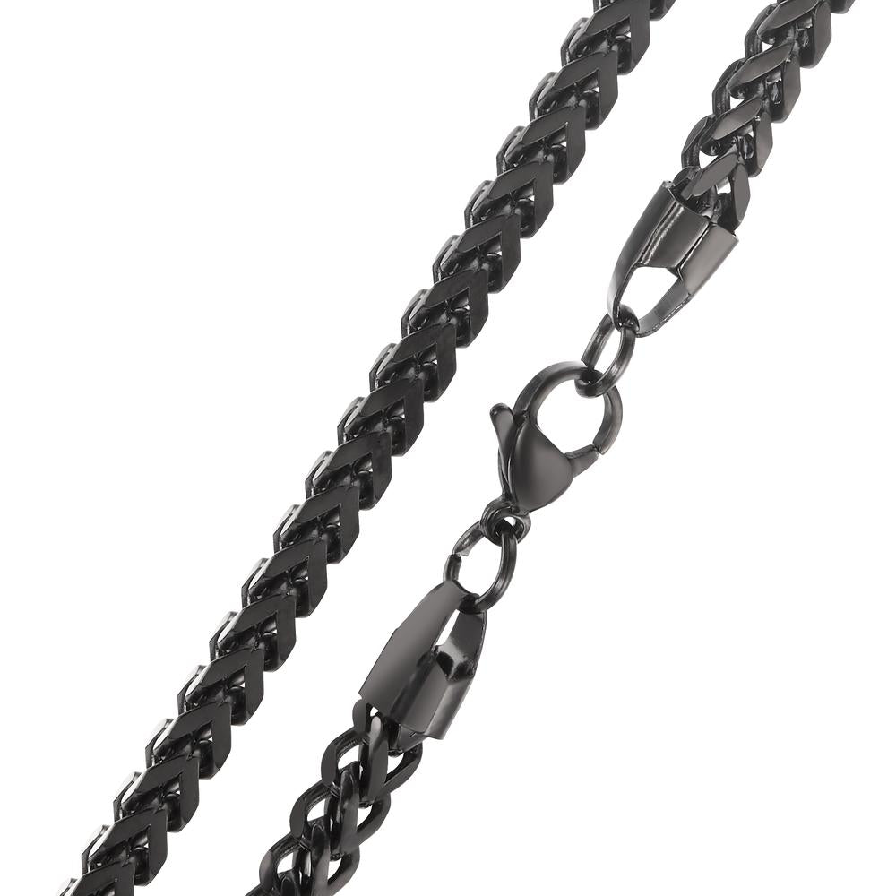 Collier Roestvrijstaal Zwart IP-gecoat 50 cm