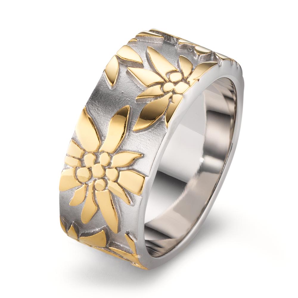 Ring Zilver bi-color Gerhodineerd Edelweiss