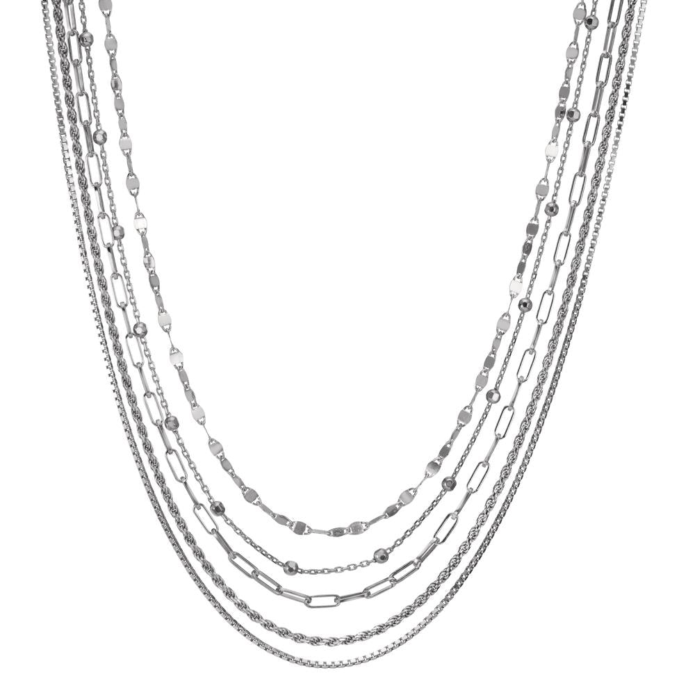 Collier Zilver Gerhodineerd 40-45 cm