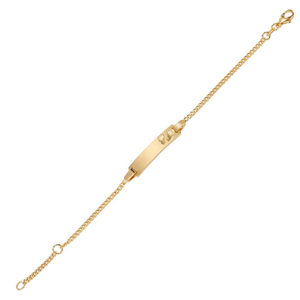 Graveer armband 375/9 krt geel goud Voeten 12-14 cm