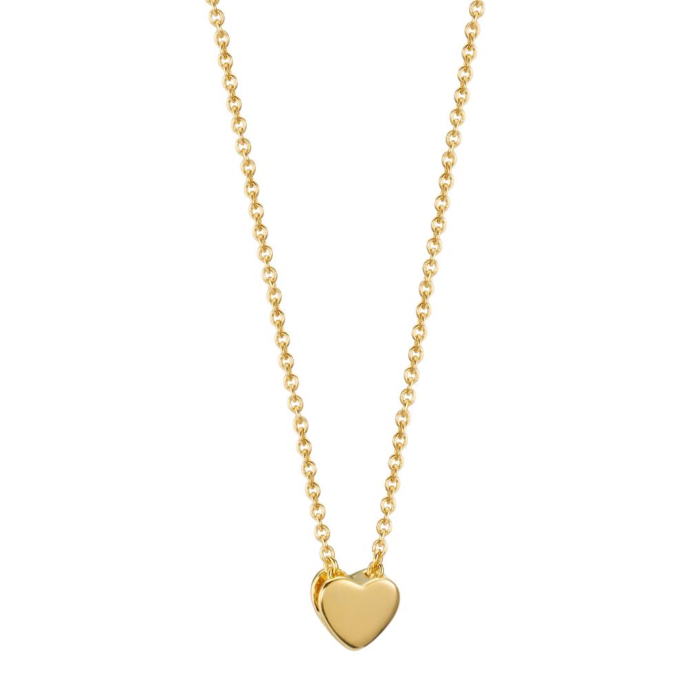 Collier 375/9K geel goud Hart 42-45 cm Ø5 mm