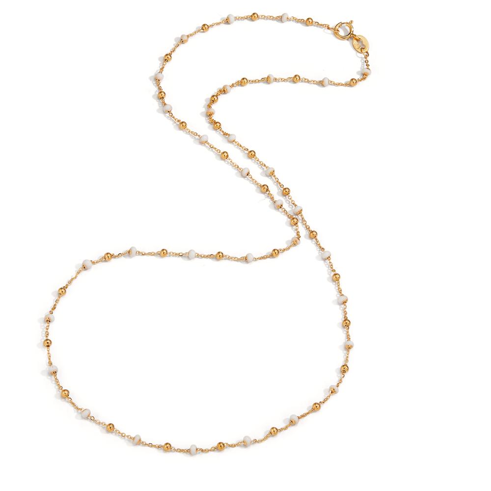 Collier 750/18K geel goud Geëmailleerd 42 cm