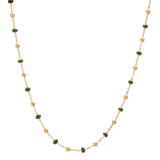 Collier 750/18K geel goud Geëmailleerd 42 cm