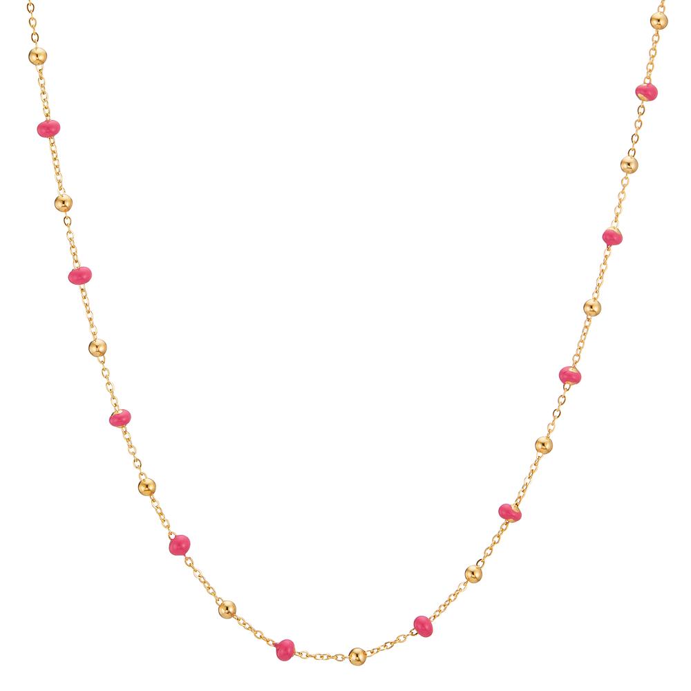 Collier 750/18K geel goud Geëmailleerd 42 cm