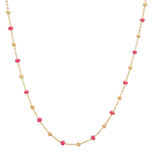 Collier 750/18K geel goud Geëmailleerd 42 cm