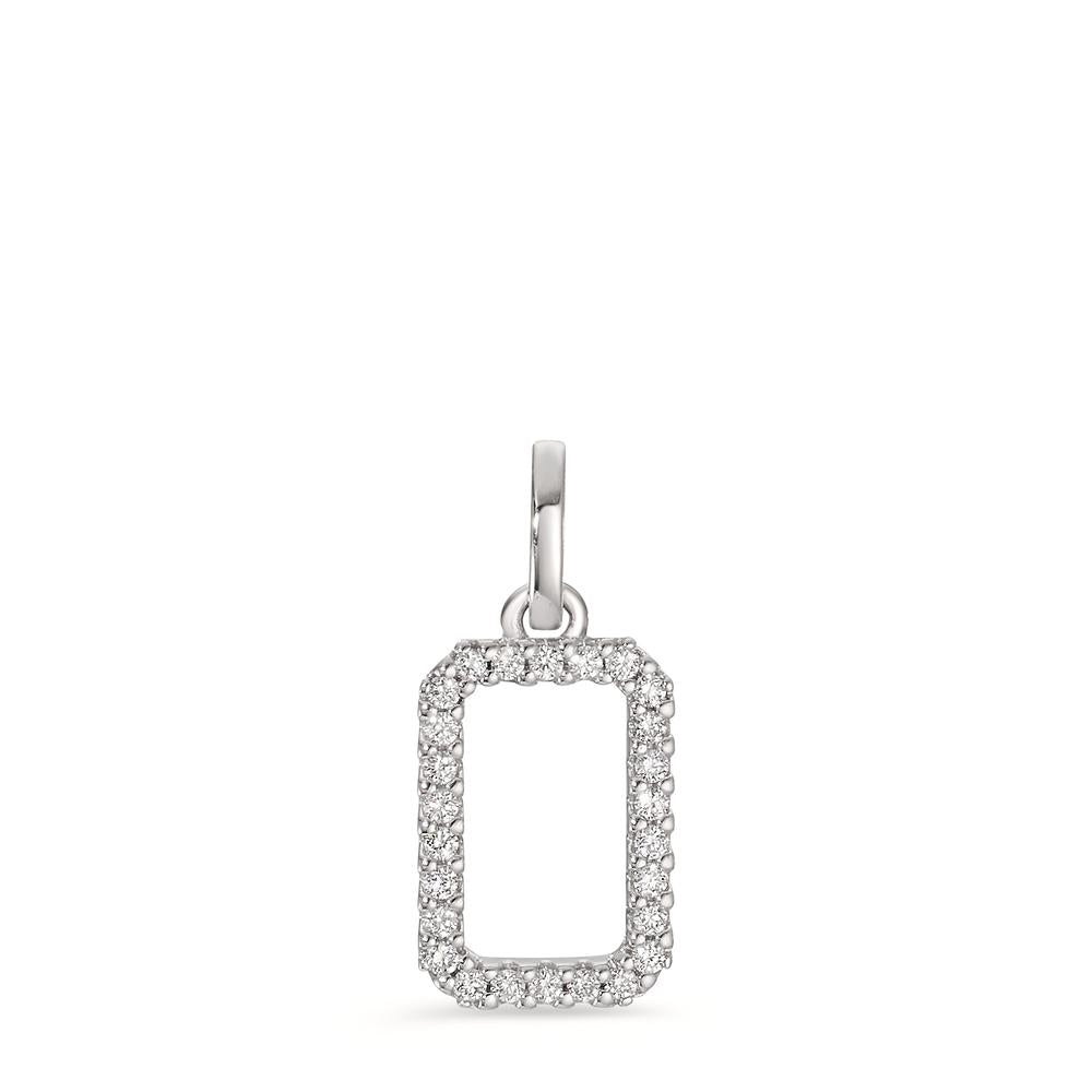 Hanger 750/18K krt witgoud Diamant 0.11 ct, w-si