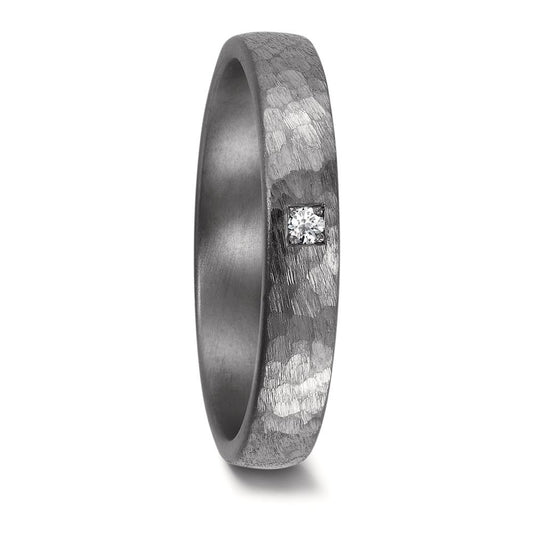 Partnerring 999 Tantaal Diamant 0.03 ct, w-si