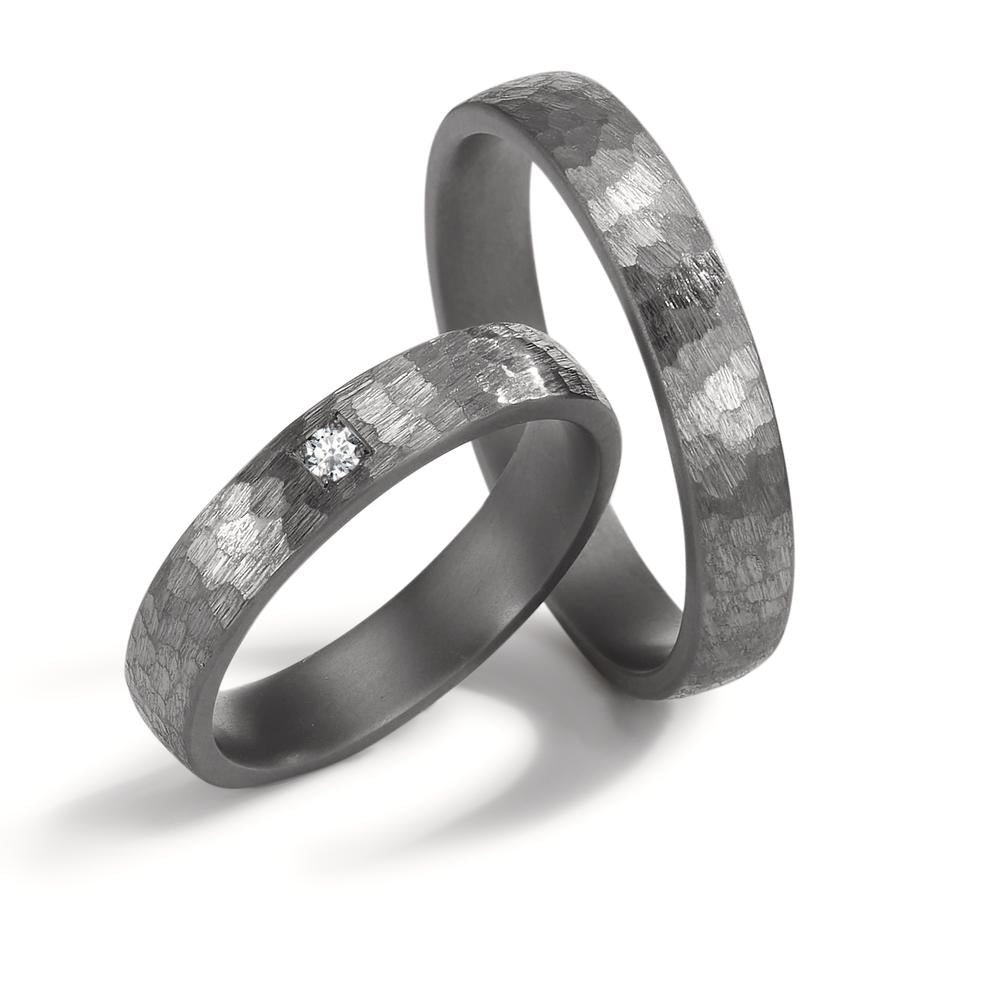 Partnerring 999 Tantaal Diamant 0.03 ct, w-si