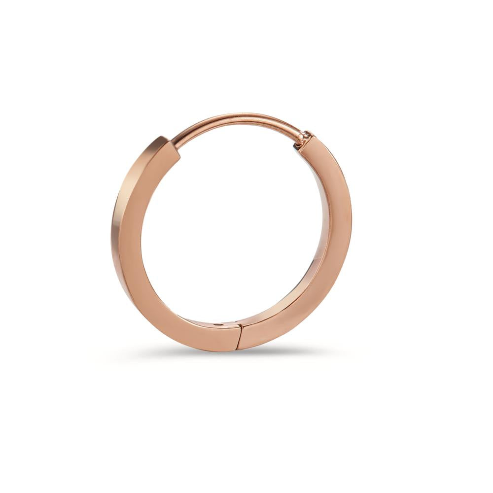 Scharnier oorring 1 stuk Titanium Rosé IP-gecoat