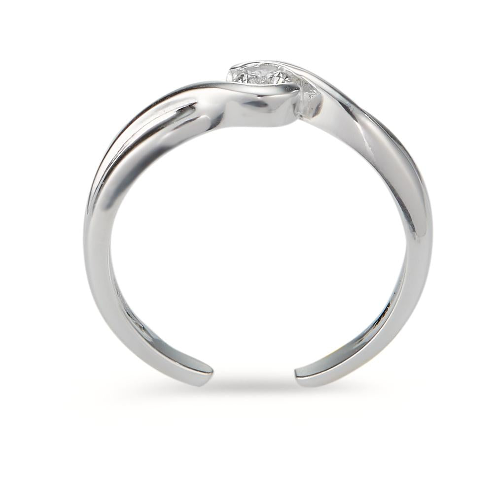 Teenring Zilver Zirkonia