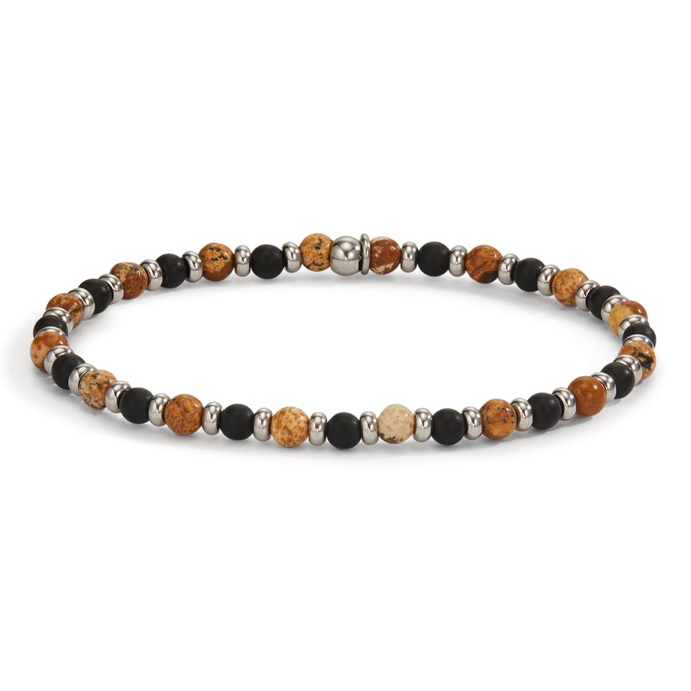 Armband Roestvrijstaal Onyx 19 cm Ø4.5 mm