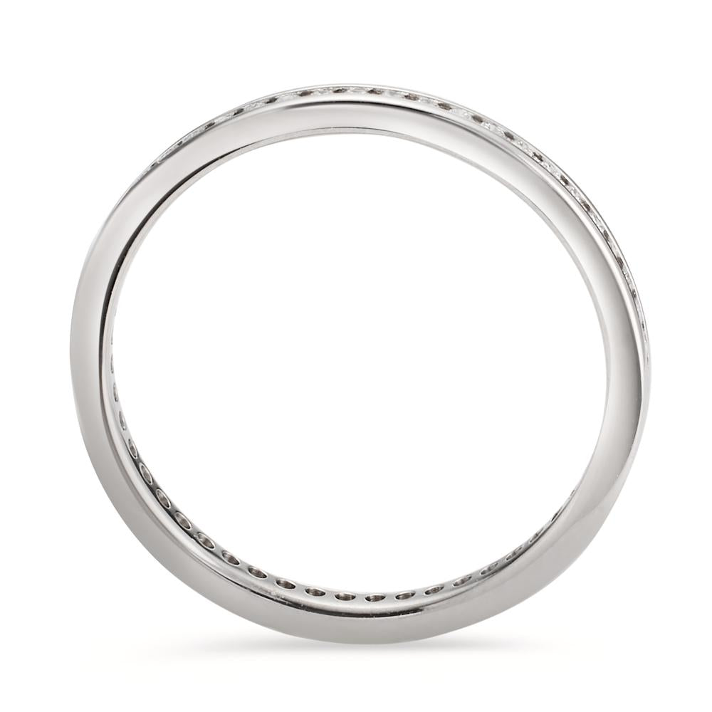 Memory ring 950 Platina Diamant 0.25 ct, 50 Steen, w-si